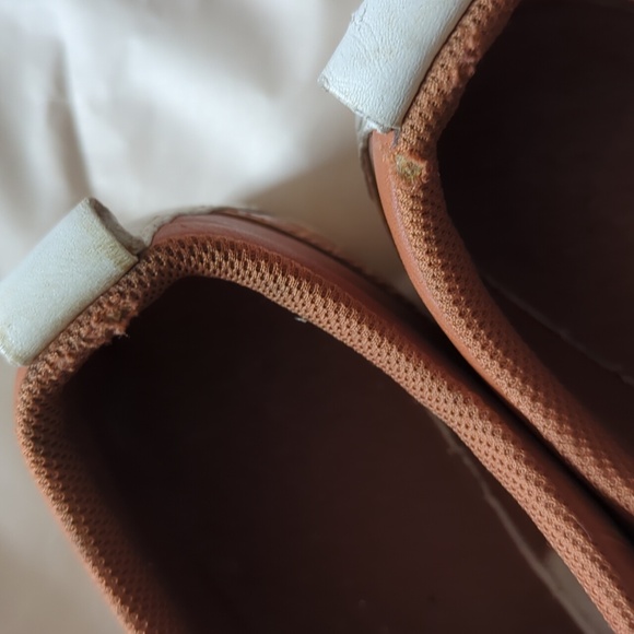 Lacoste brown leather sneakers with croc detail Sz 12 - Picture 14 of 16